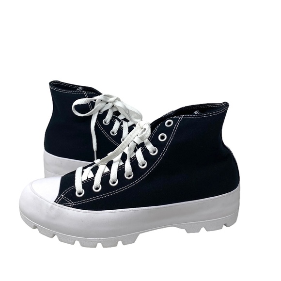 Converse Ctas Lugged Shoes Canvas Women Black White Casual Custom 571211C-WTBLBL - Picture 5 of 7